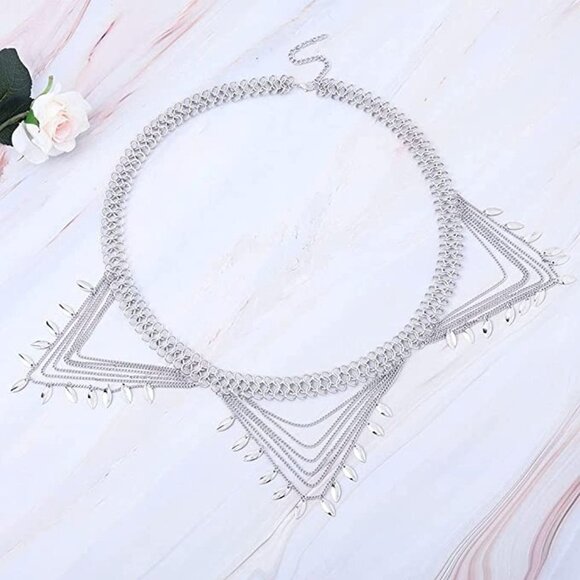 SEQUINS waist chain beach belly body chains fashion jewelry nightclub accessory - Picture 5 of 7